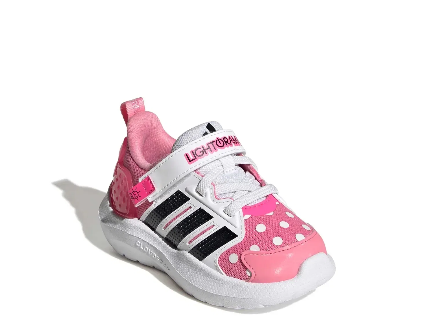 Кроссовки Minnie Mouse Lightorama, adidas, белый/розовый