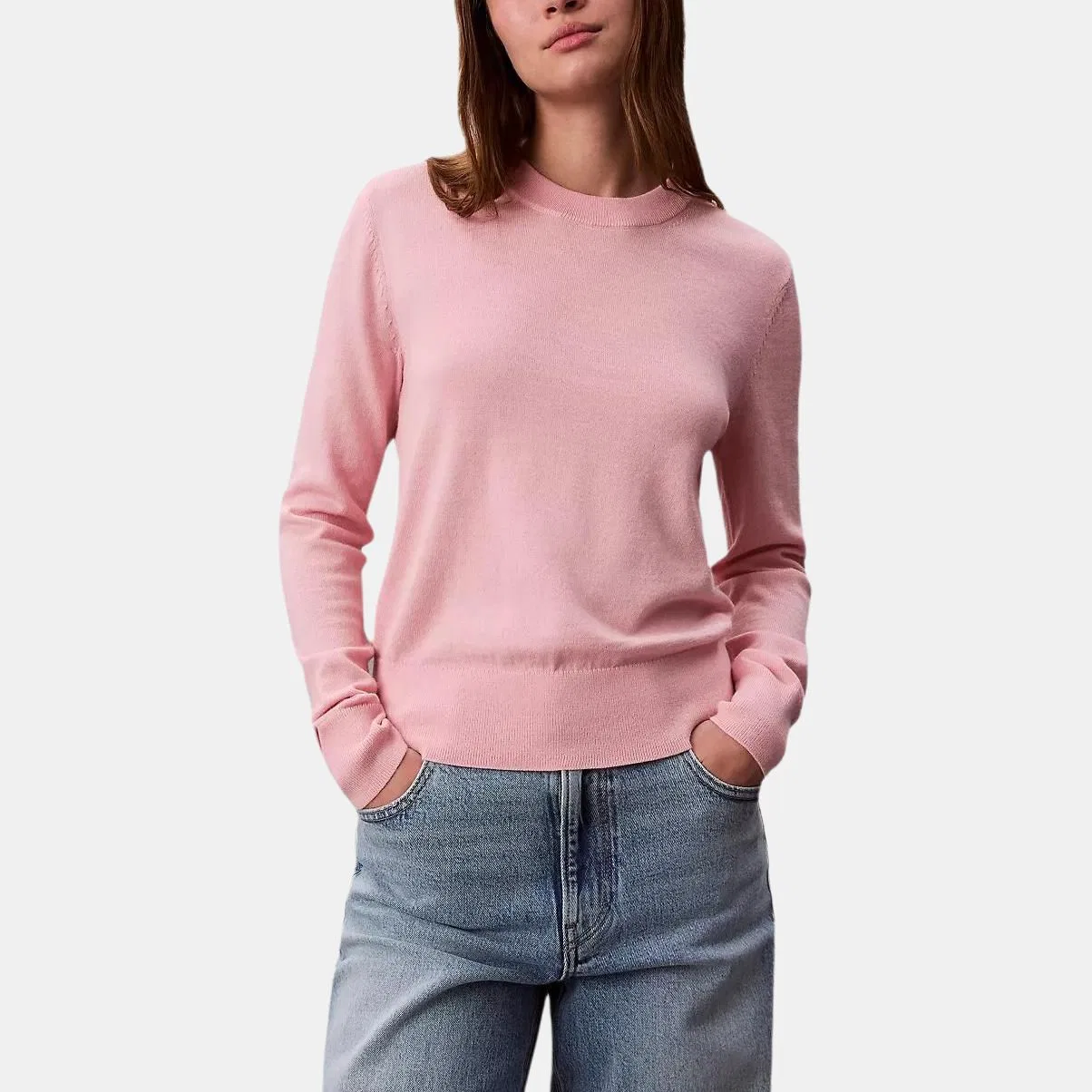 Свитер с круглым вырезом, Calvin Klein, Pink — фото 3
