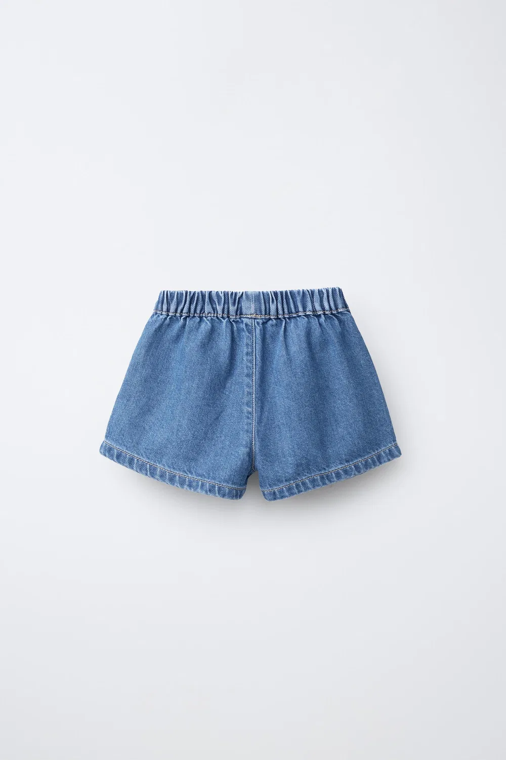 Джинсовые шорты-бермуды ZARA, Mid-Blue — фото 2