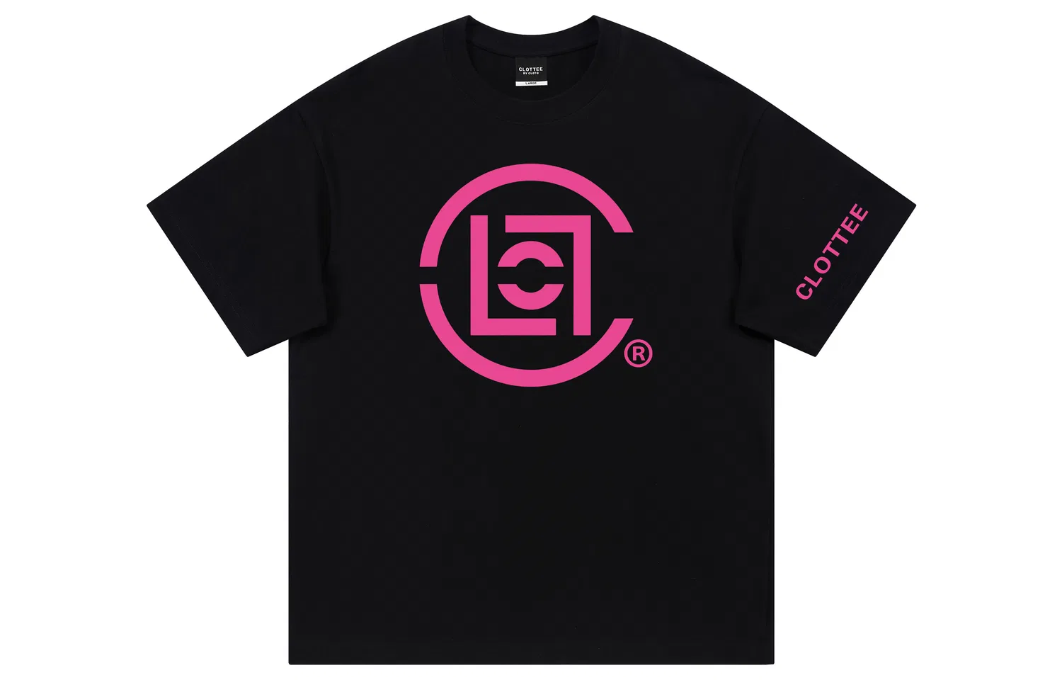 Детская футболка с круглым вырезом CLOT, White (Pink Logo) — фото 3