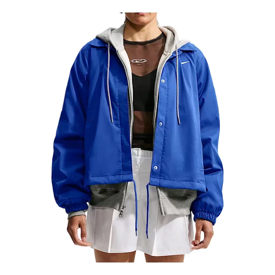 Женская куртка Sportswear Loose Coaches Jacket 'Old Royal Sail' Nike, Old Royal/Sail