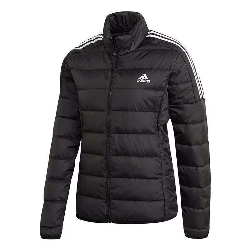 Куртка пуховая с капюшоном Essentials Adidas, черный