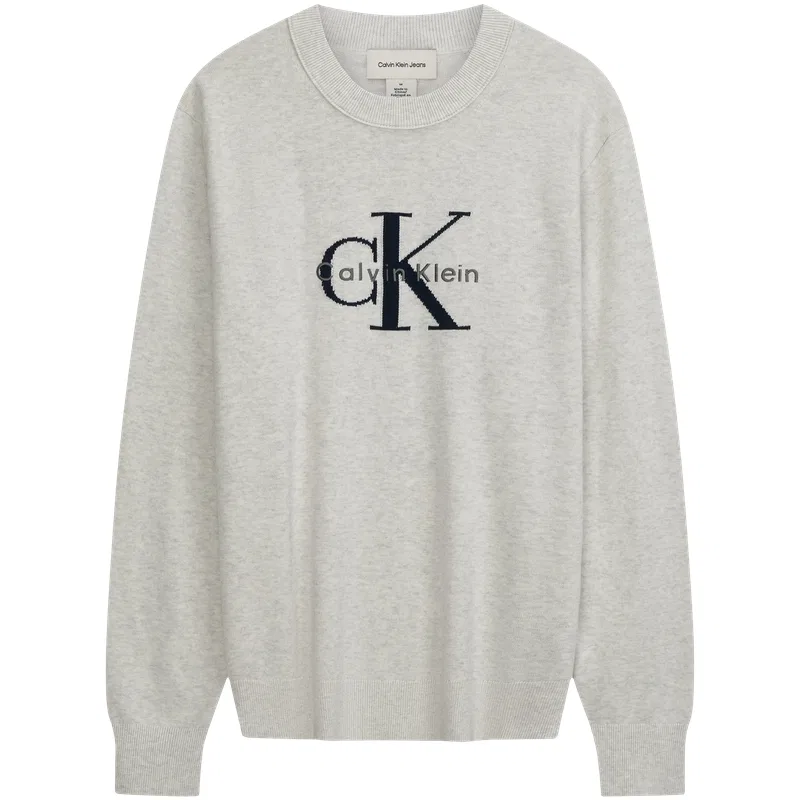 Мужской джемпер с круглым вырезом Calvin Klein, FCG-Space Blue — фото 4