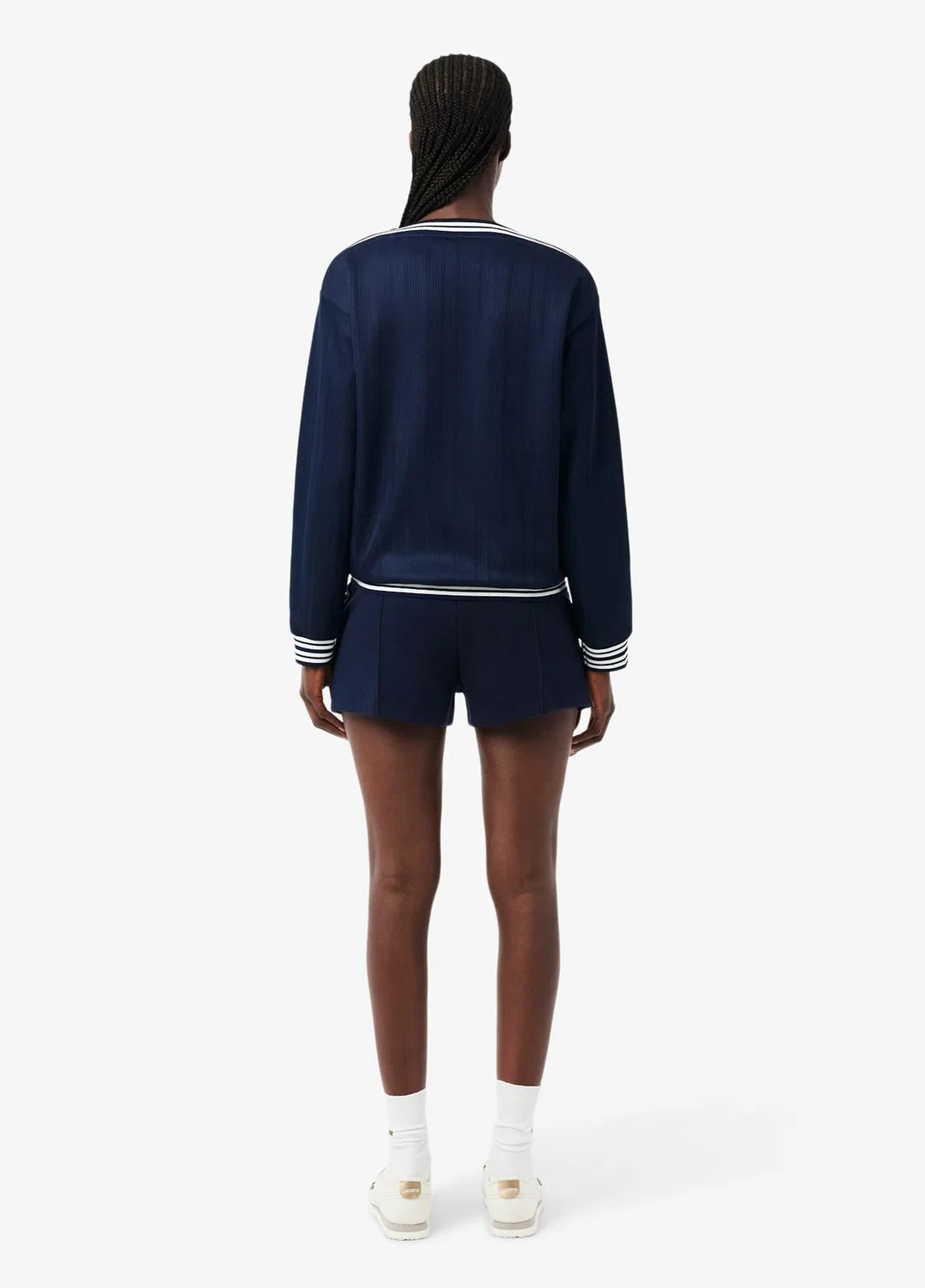 Шорты Lacoste Синие с логотипом — фото 2