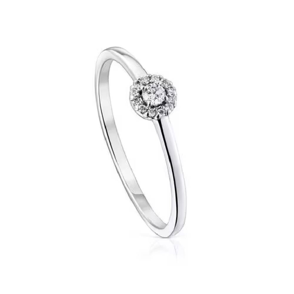 

Кольцо Tous Small With Diamonds Les Classiques, белое золото/бриллианты