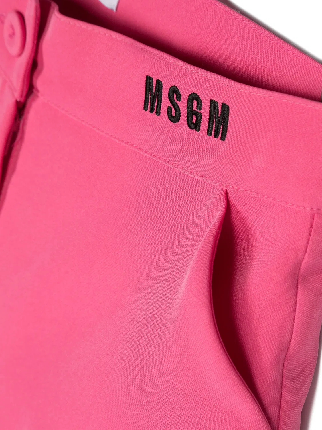 MSGM Шорты с рюшами фуксия — фото 3