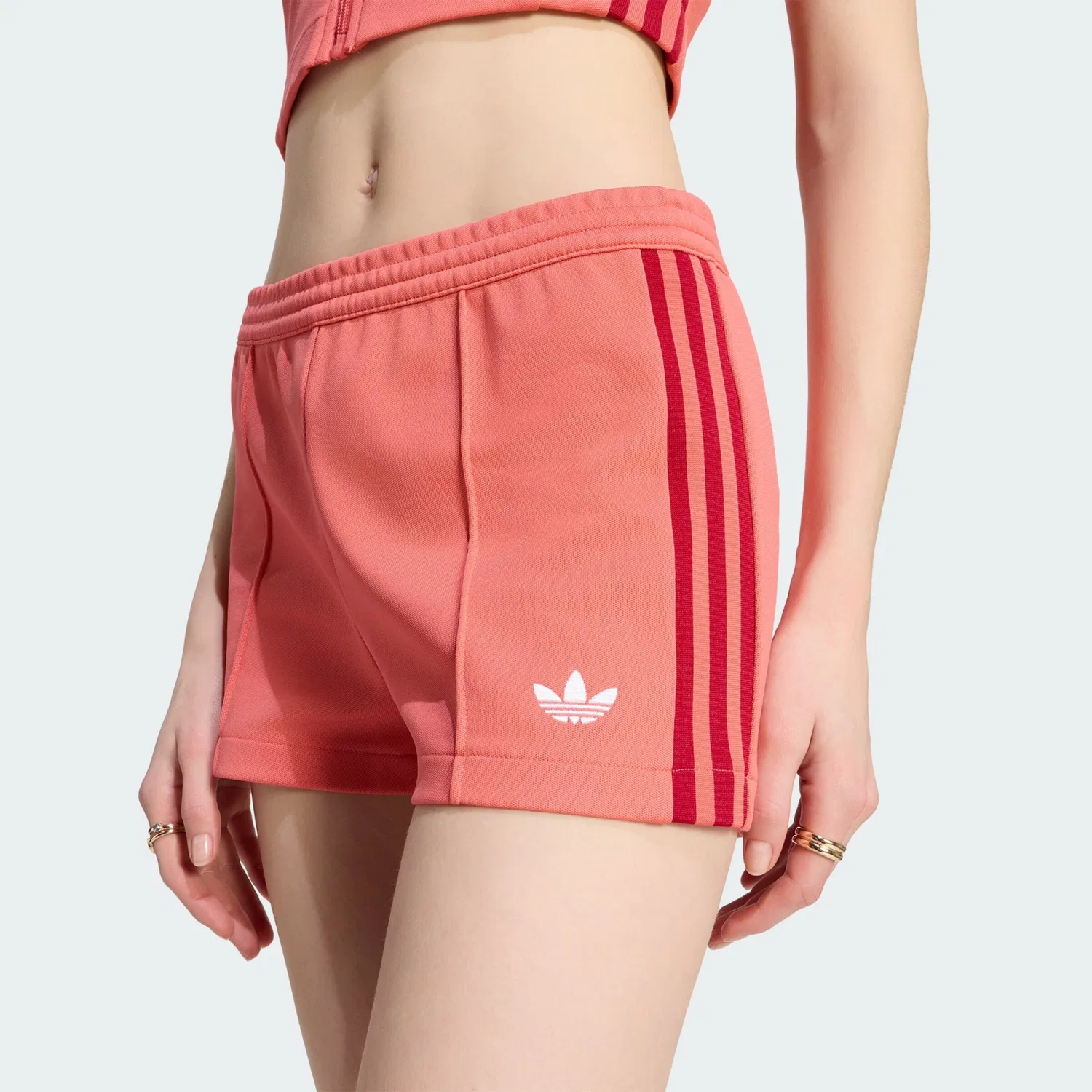 Шорты Adidas Originals Slim fit, оранжевый — фото 4