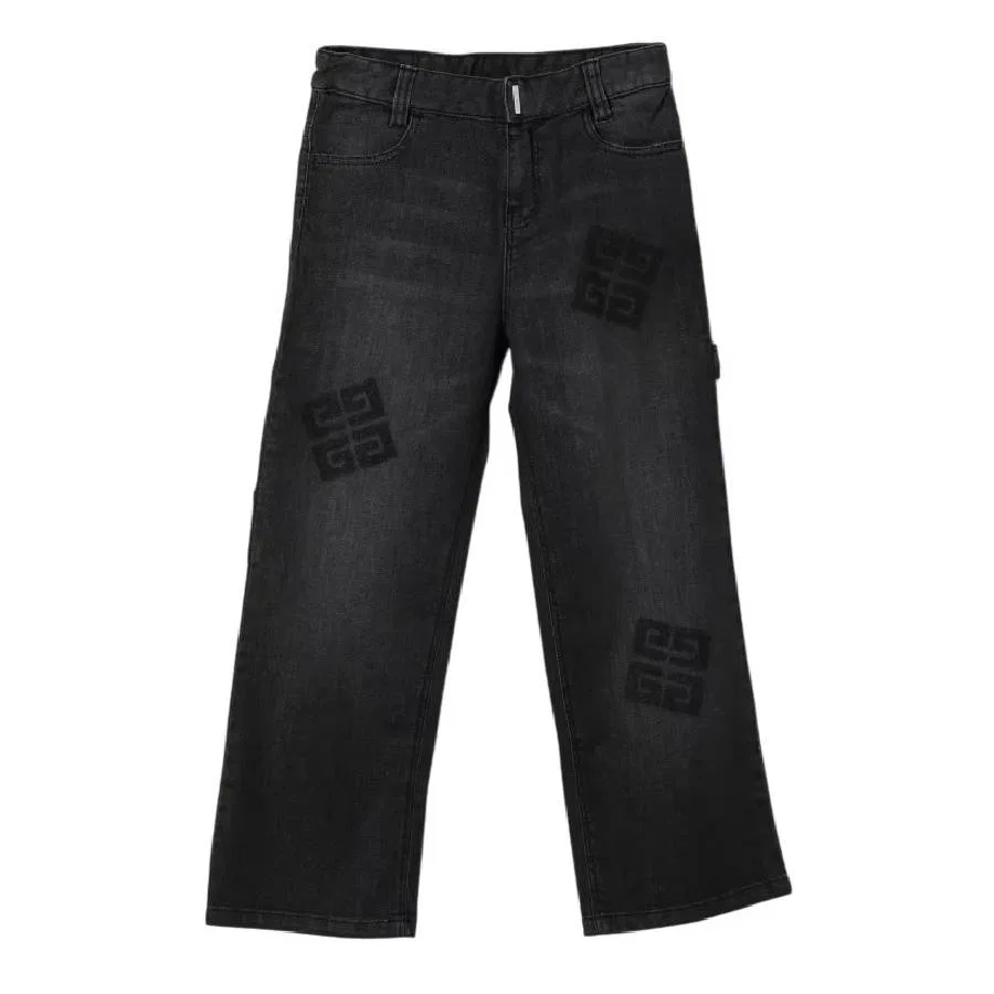 Джинсы с регулируемой талией Adjustable Waist Denim Jeans Givenchy, Black