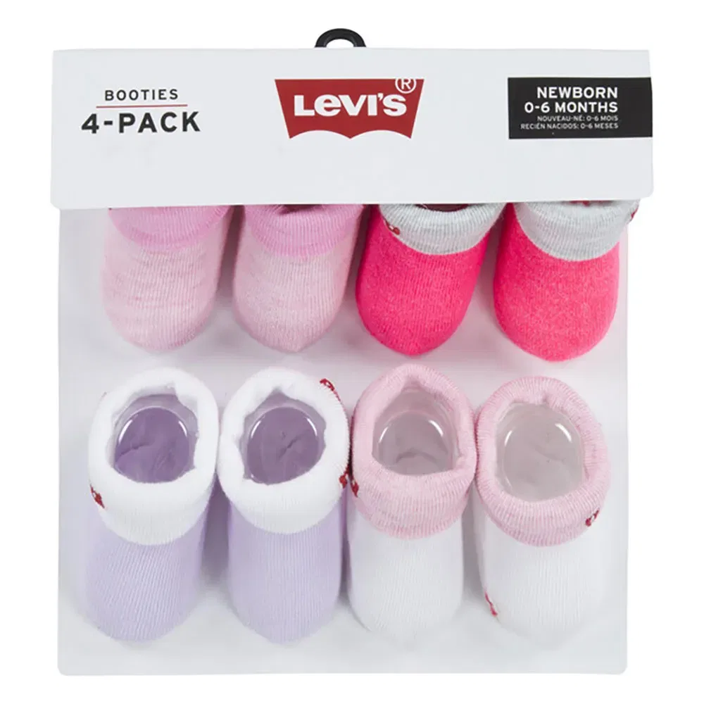 Детские носки для девочек с мягкой пяткой Levi's, Pink — фото 3