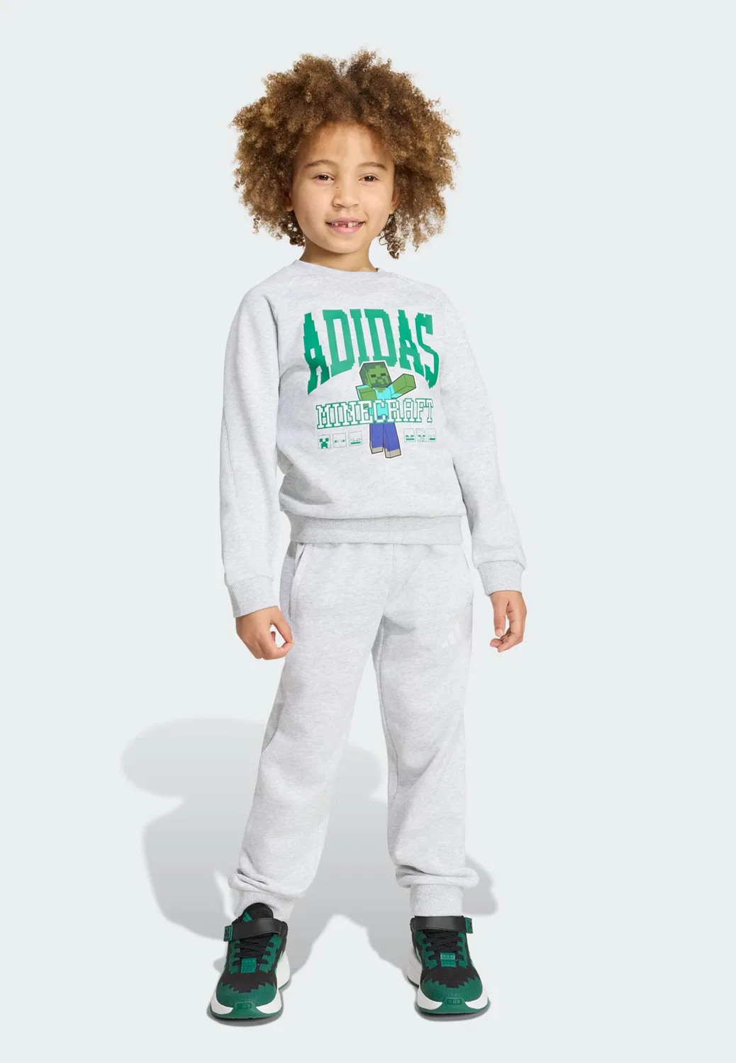 Спортивный костюм Adidas Sportswear Adidas x Minecraft, серый — фото 2
