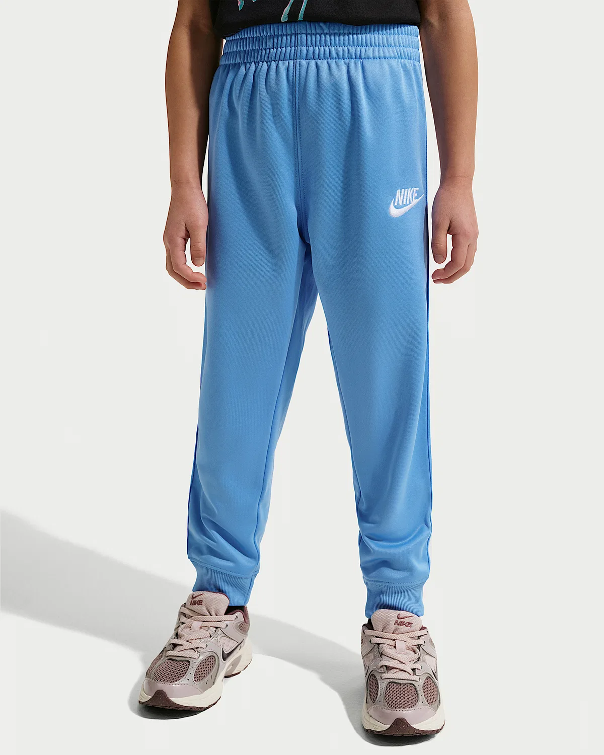 Детский двухпредметный комплект с полной застежкой-молнией и логотипом Nike Dri-FIT, Blue — фото 4