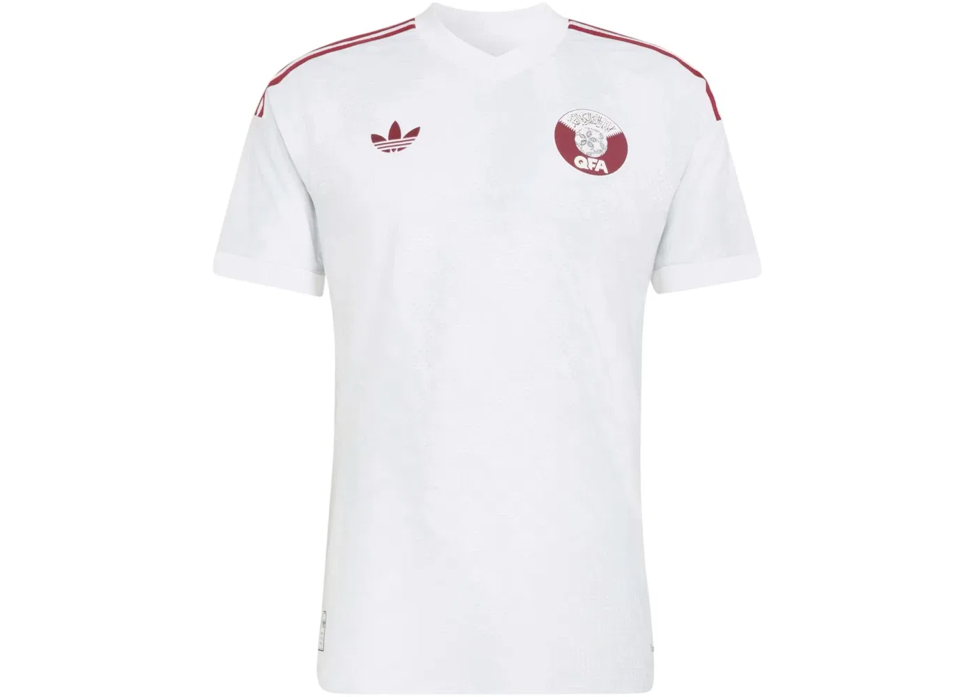 Мужская футбольная футболка с принтом Qatar 26 Away Authentic Jersey Adidas, White