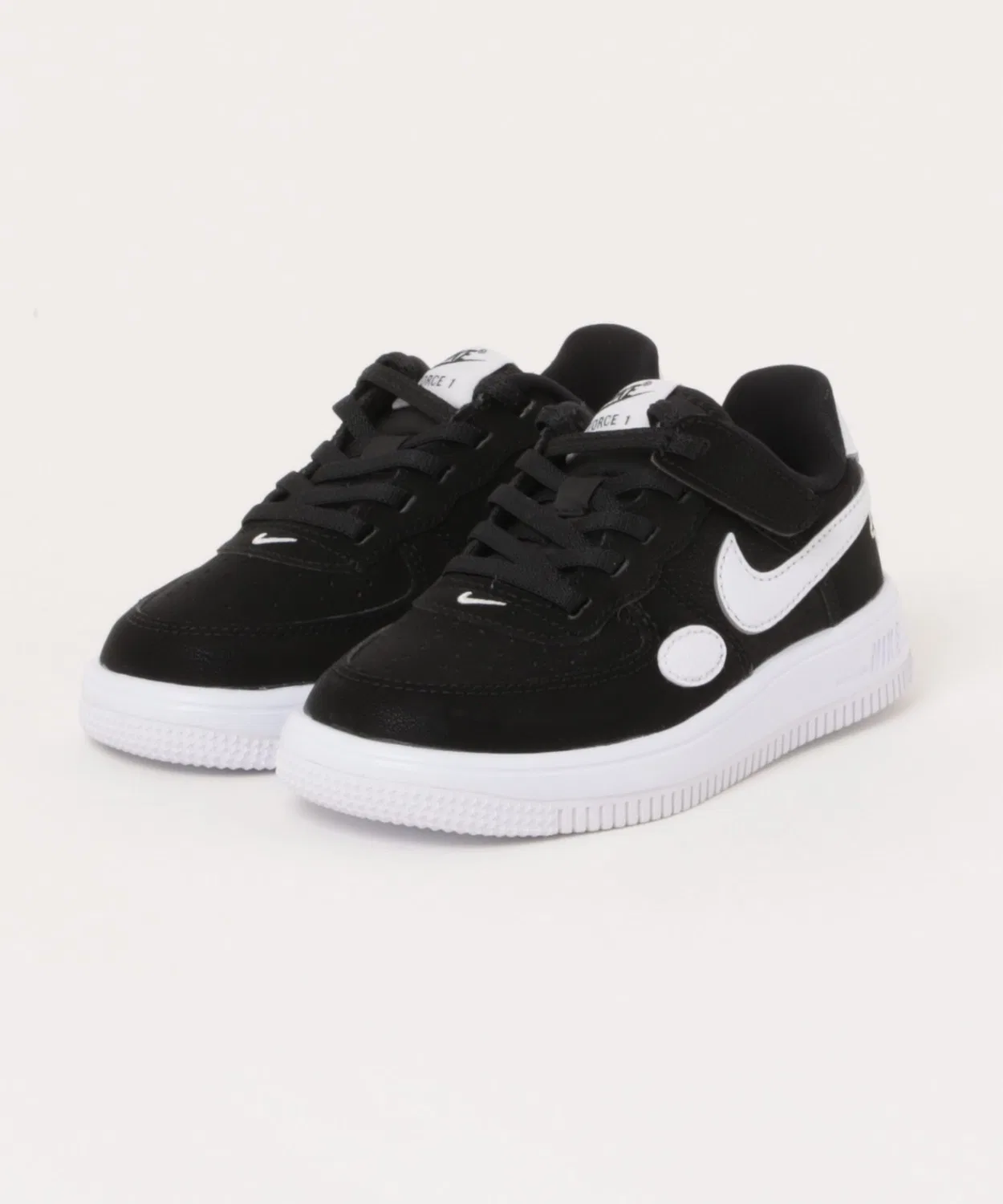 Детские кроссовки с липучкой Nike Force 1 Low EasyOn LIL PS, Black/White