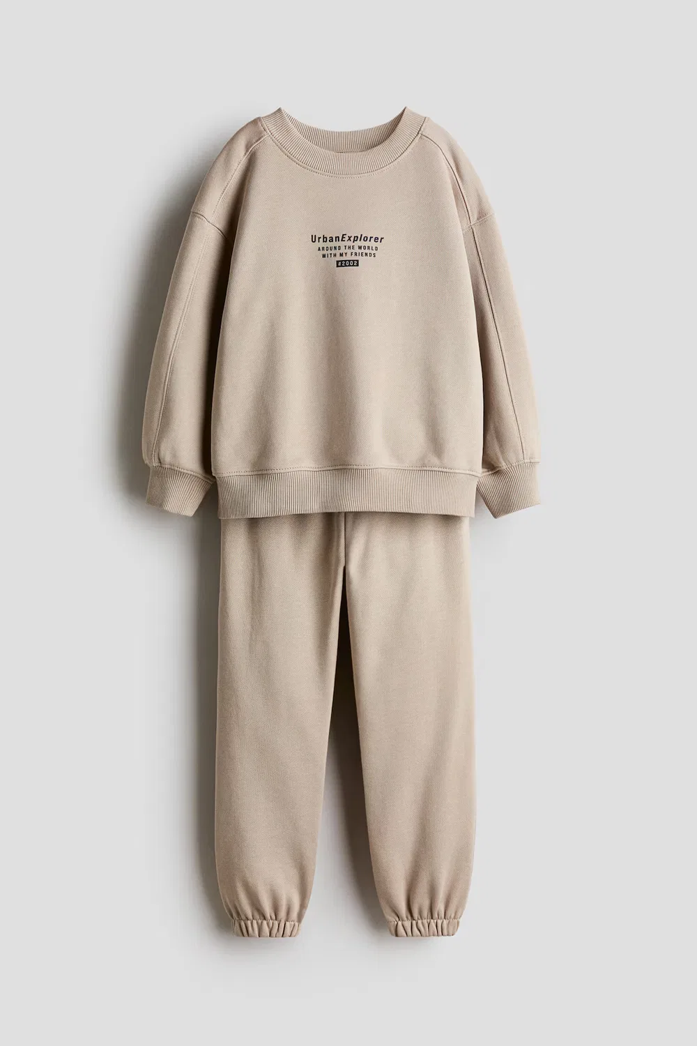 Комплект из двух толстовок с принтом H&M, Beige — фото 3