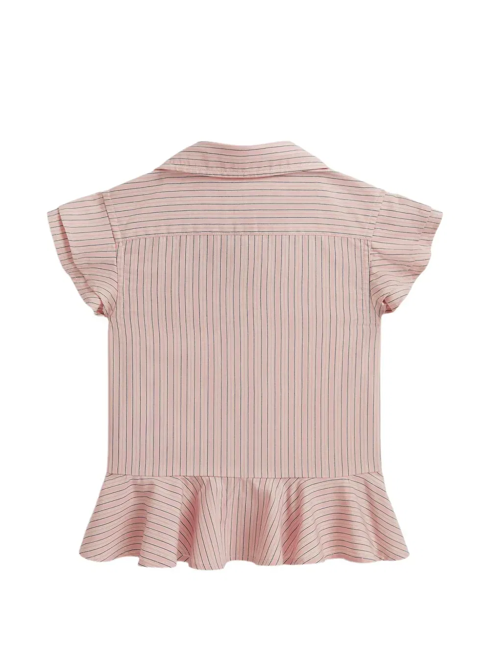 Полосатая рубашка на пуговицах Polo Ralph Lauren Kids, розовый — фото 2