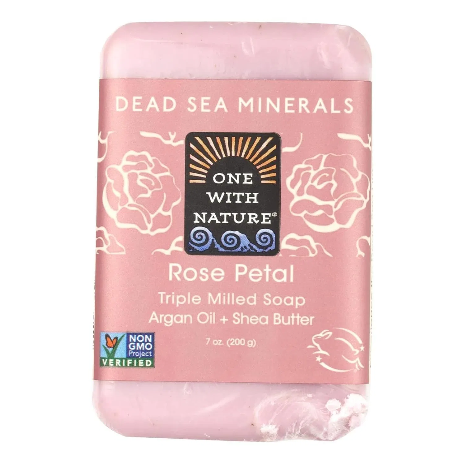 Мыло Dead Sea Bar Soap Rose, One With Nature, 207 мл