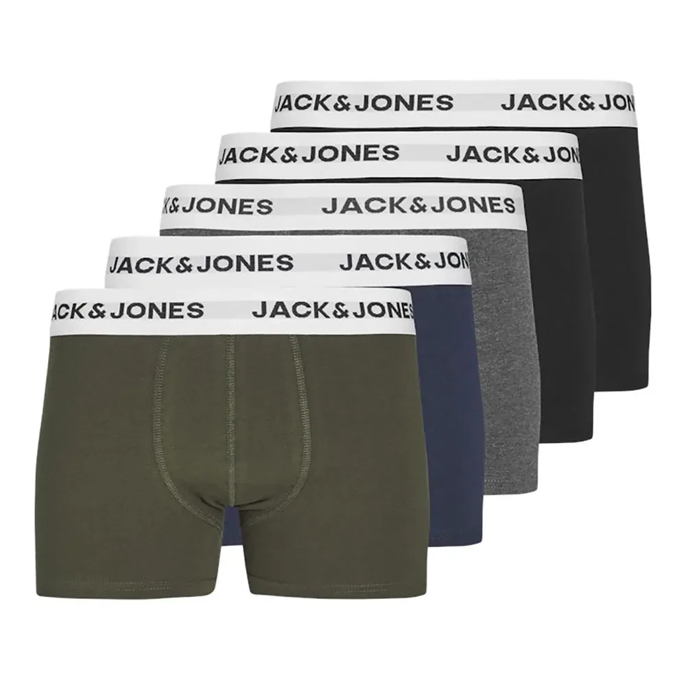 Комплект боксеров 5 шт Jack & Jones, мультиколор