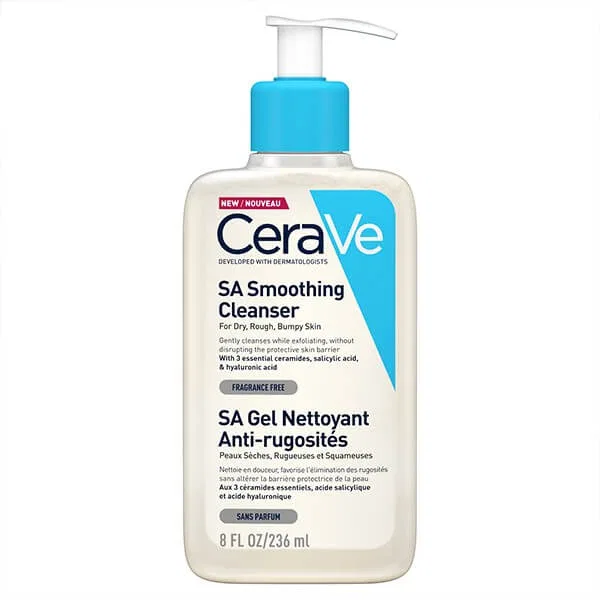 Очищающее молочко с салициловой кислотой, 236 мл, CeraVe, SA Smoothing Cleansing Milk