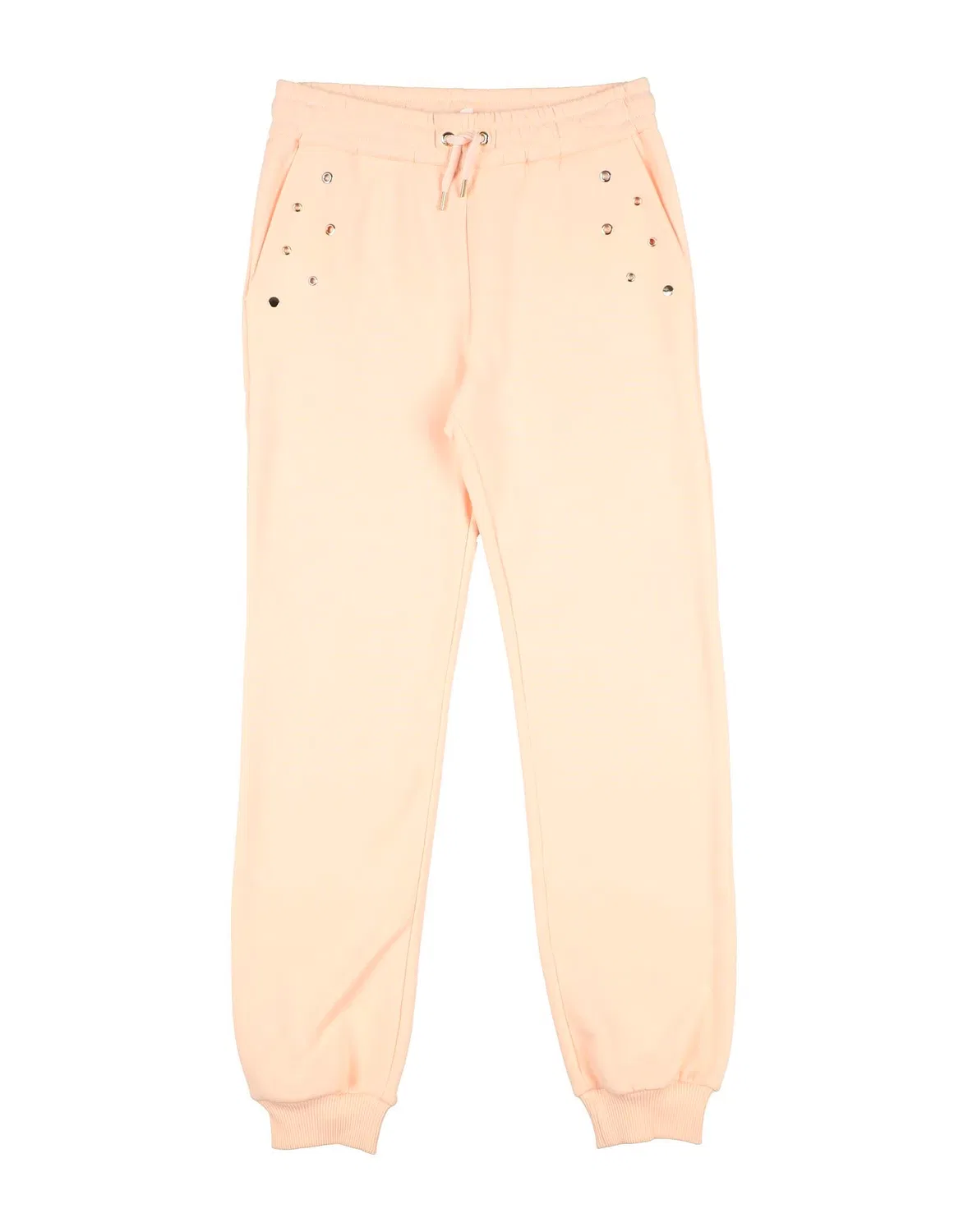 Детские штаны для девочек из французского терно с принтом Chloé, Light Pink