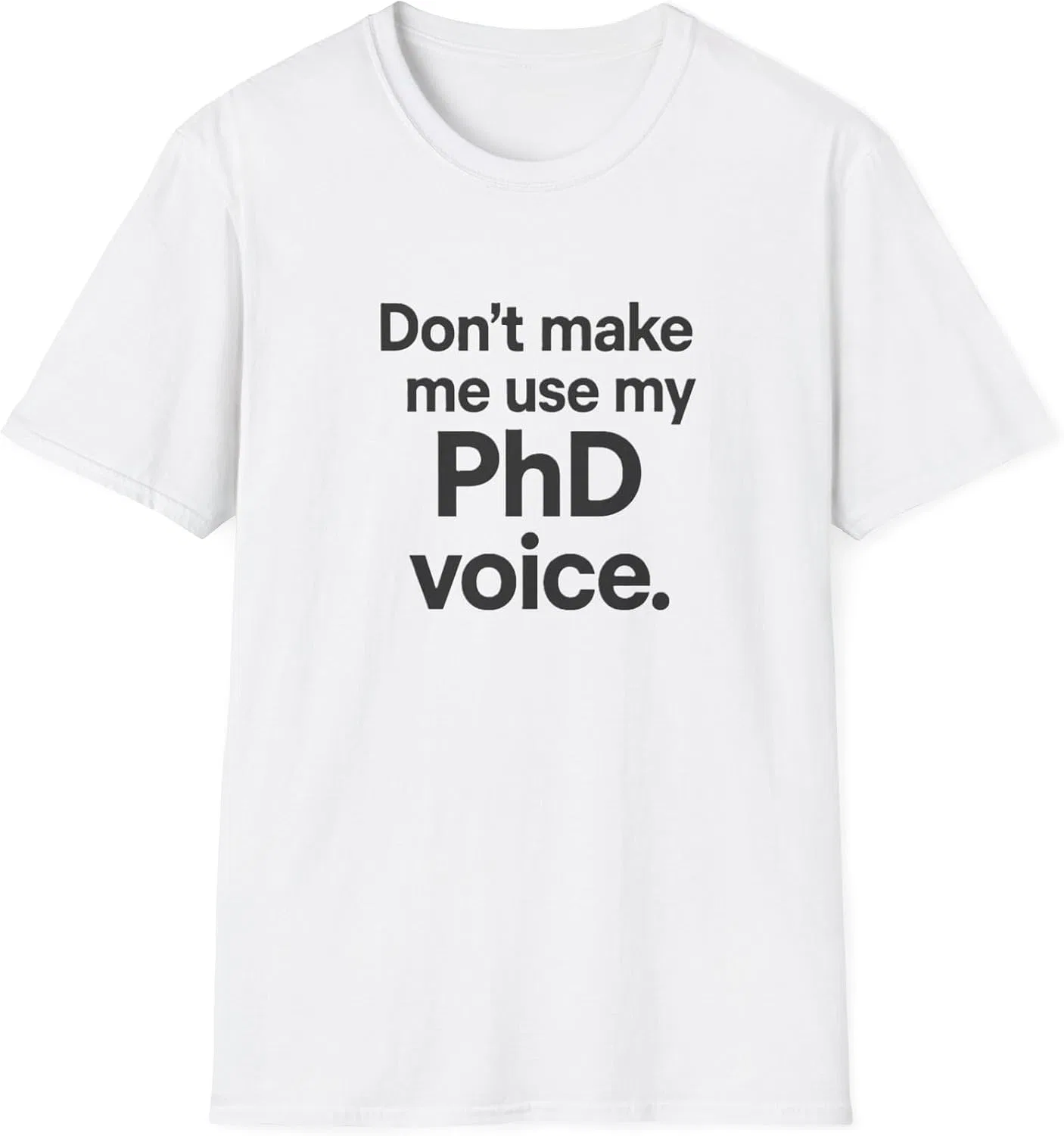 Футболка с принтом PhD voice Gildan 64000, White