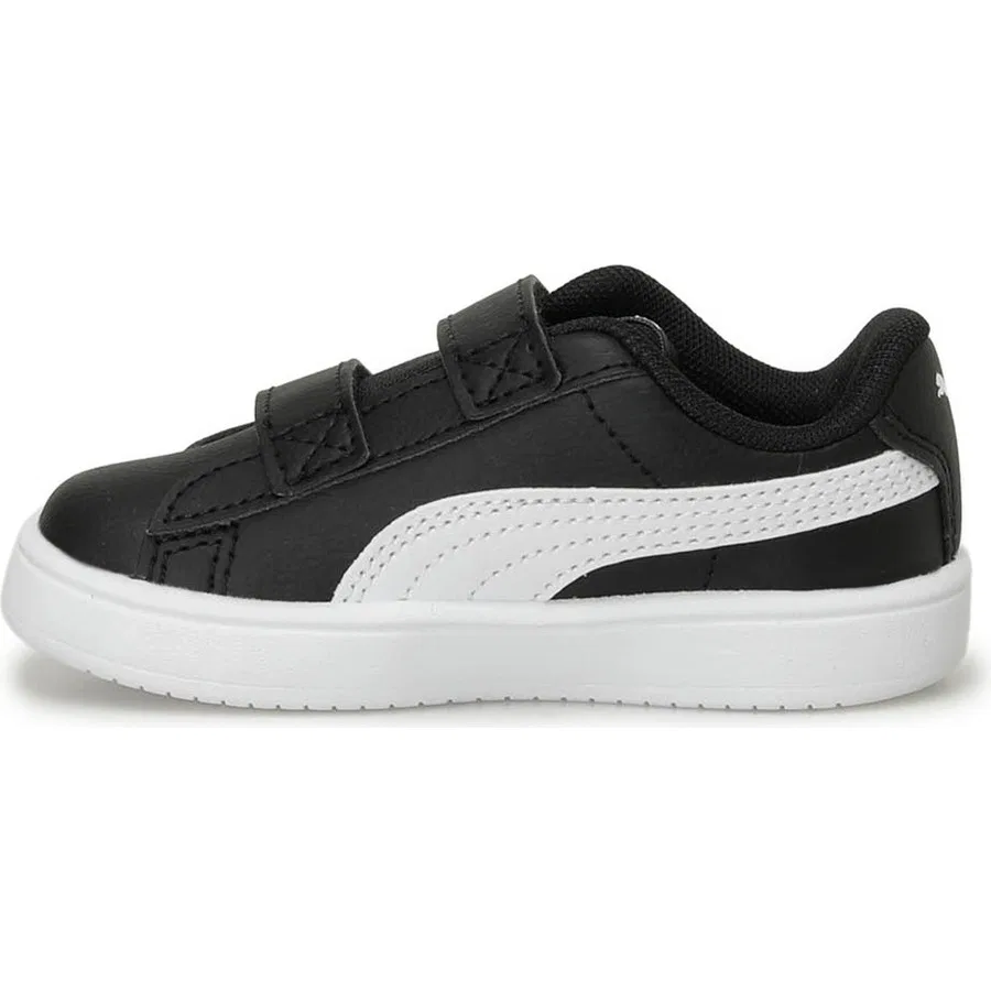 Кроссовки детские с липучкой Rickie Classic V Inf Puma, Бело-розовый — фото 3