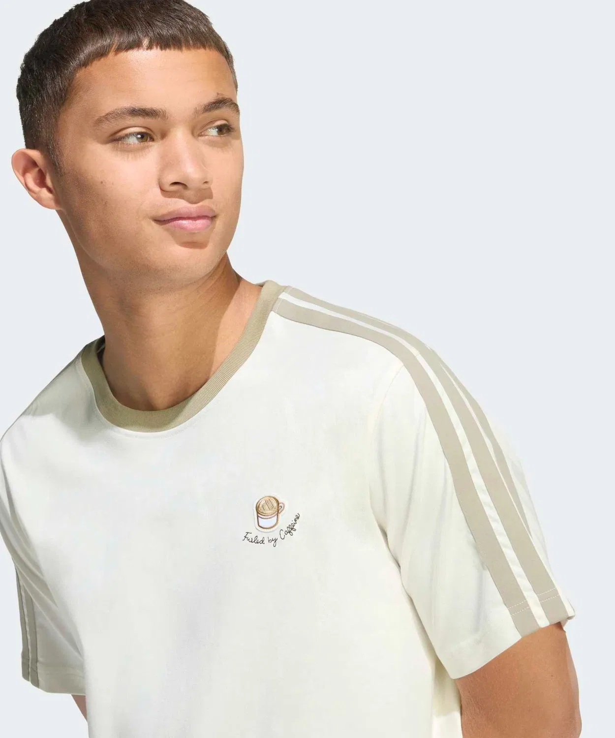 Мужская футболка с принтом Adidas Lax Coffee Cafe Cup Graphic, Белый — фото 3