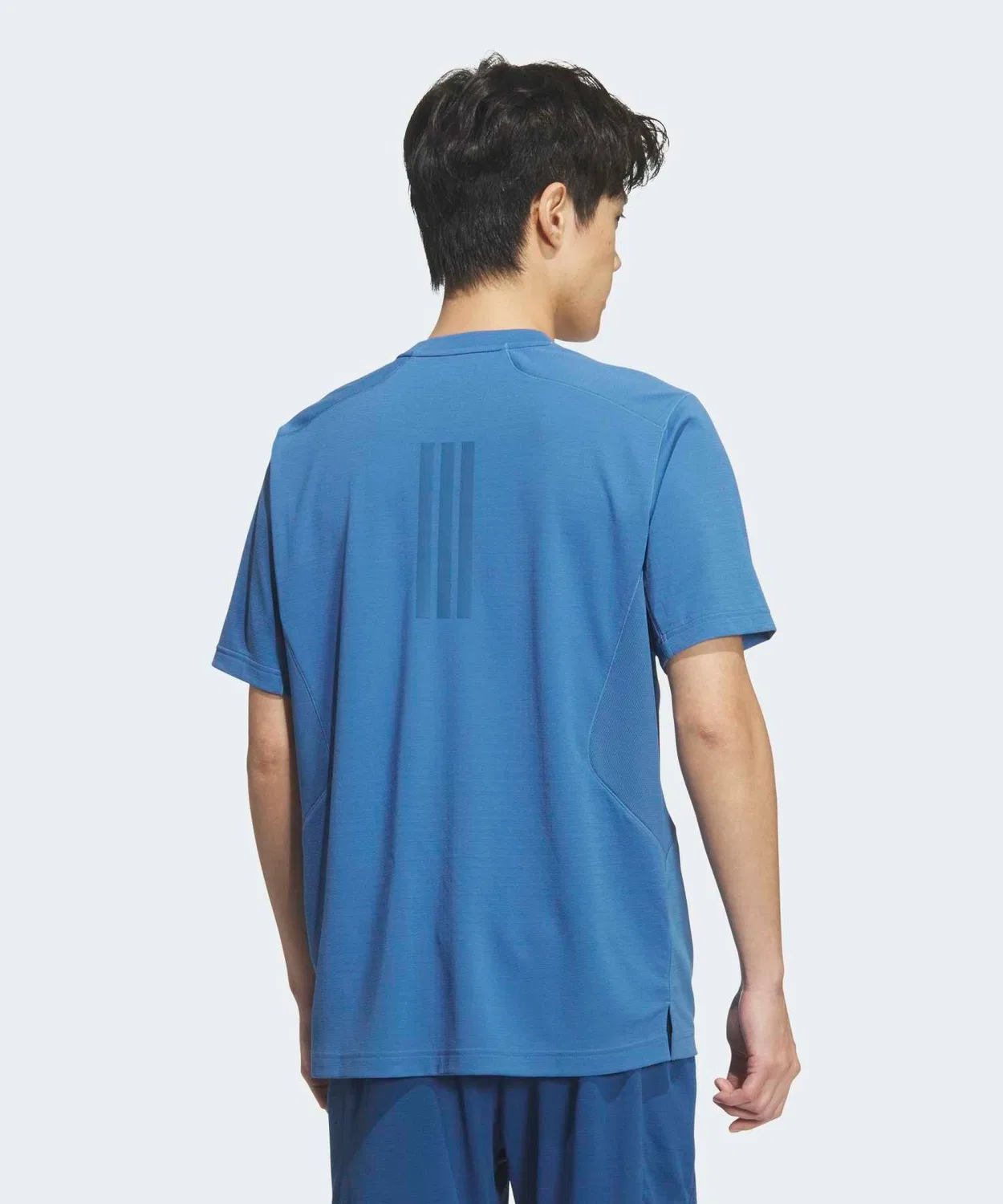 Мужская футболка с коротким рукавом Adidas Tech Essentials Cool Touch Regular Fit Stealth Sleeve, Blue — фото 2