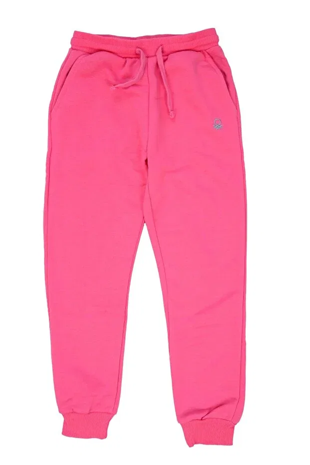 Детские спортивные штаны для девочек с эластичной манжетой United Colors Of Benetton, Pink Bluff