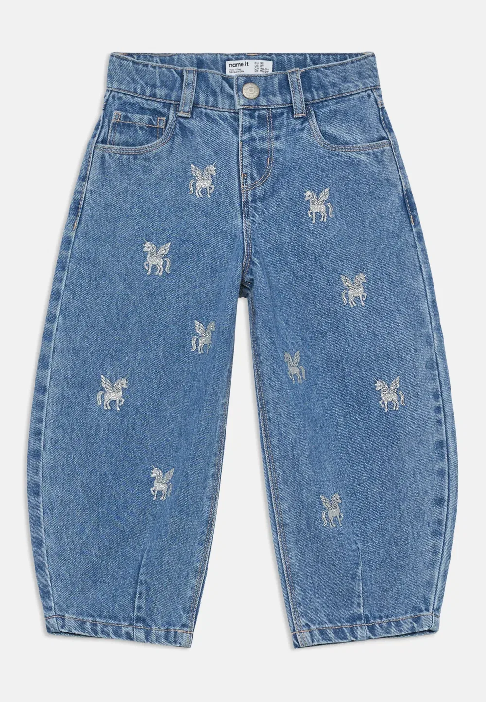 Nmfbella - джинсы свободного кроя Name It, Medium Blue Denim — фото 3
