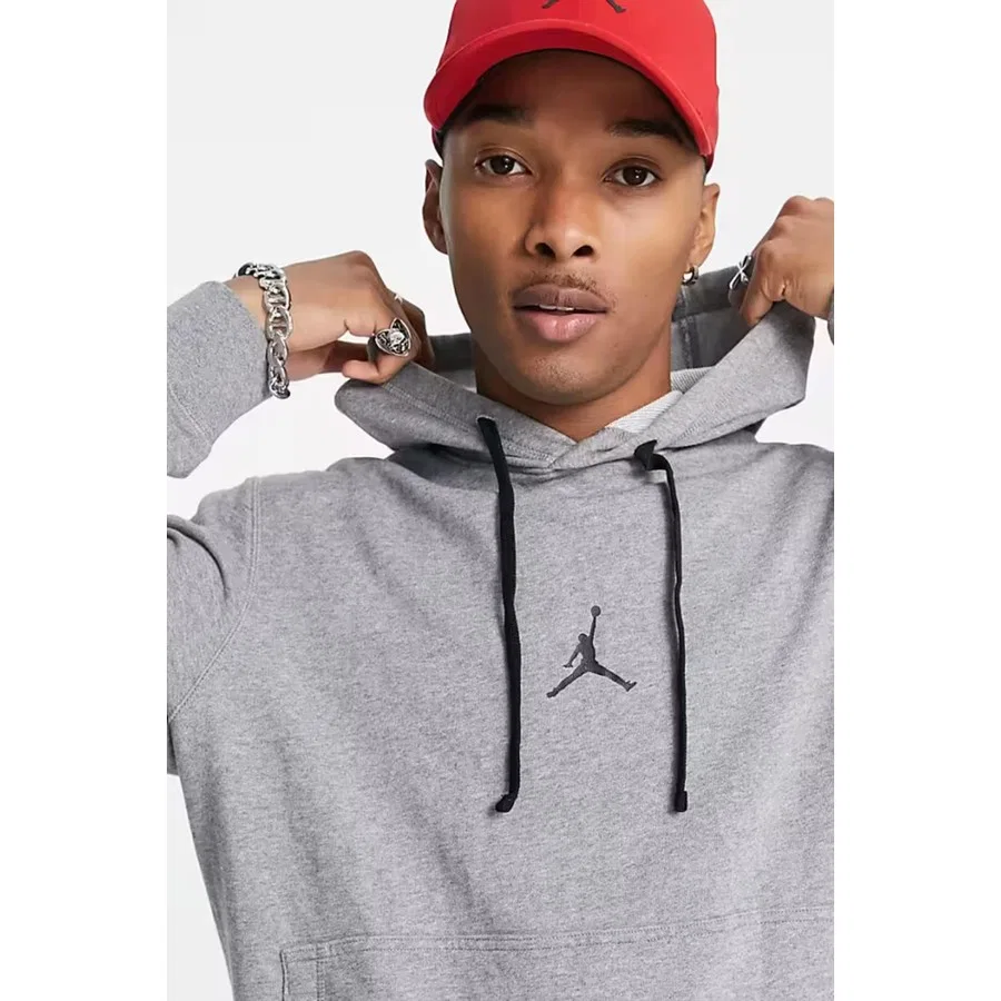 Худи Nike Dri-FIT с капюшоном, свободный крой, модель Air Jordan, Серый