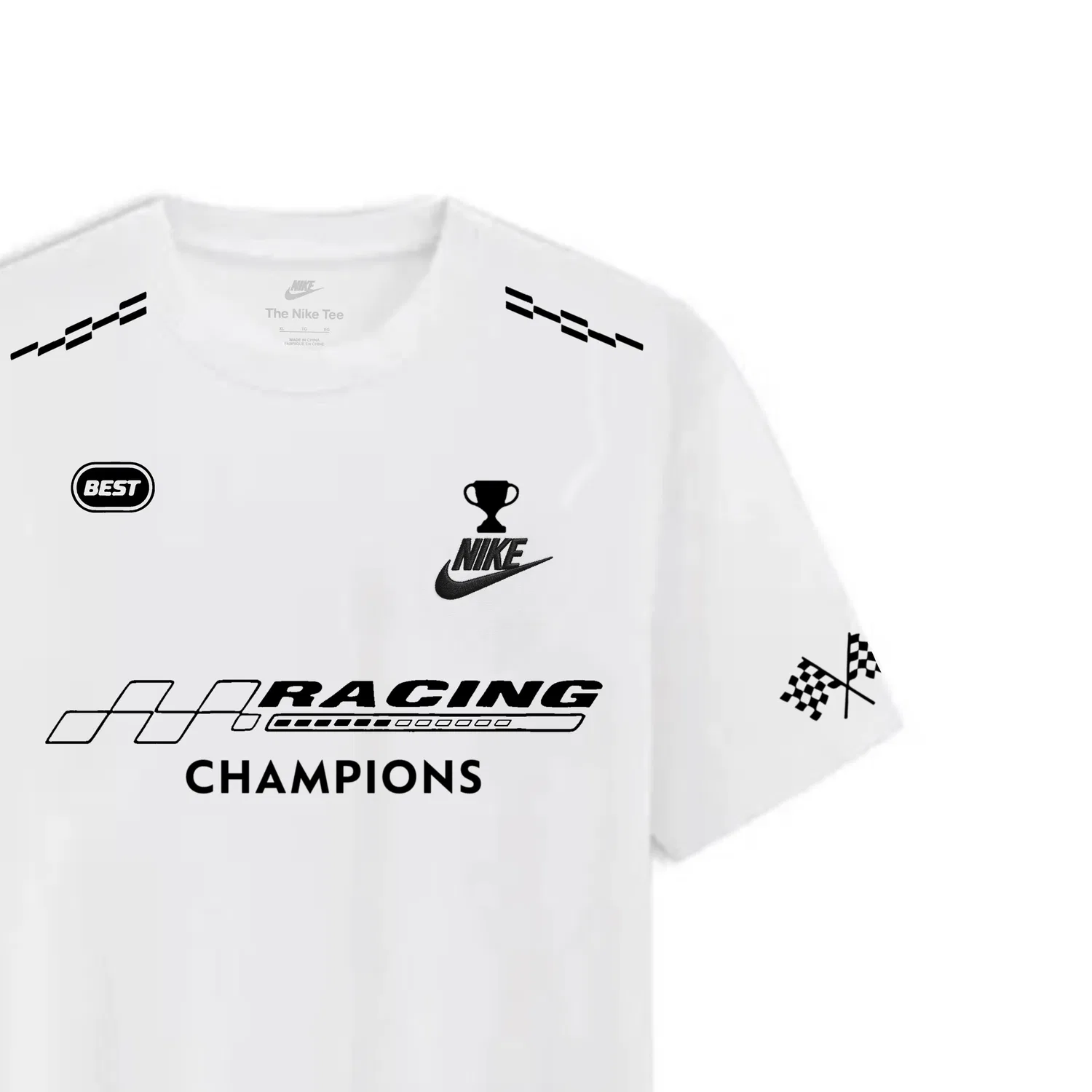 Футболка с принтом Nike Sportswear, белая — фото 3