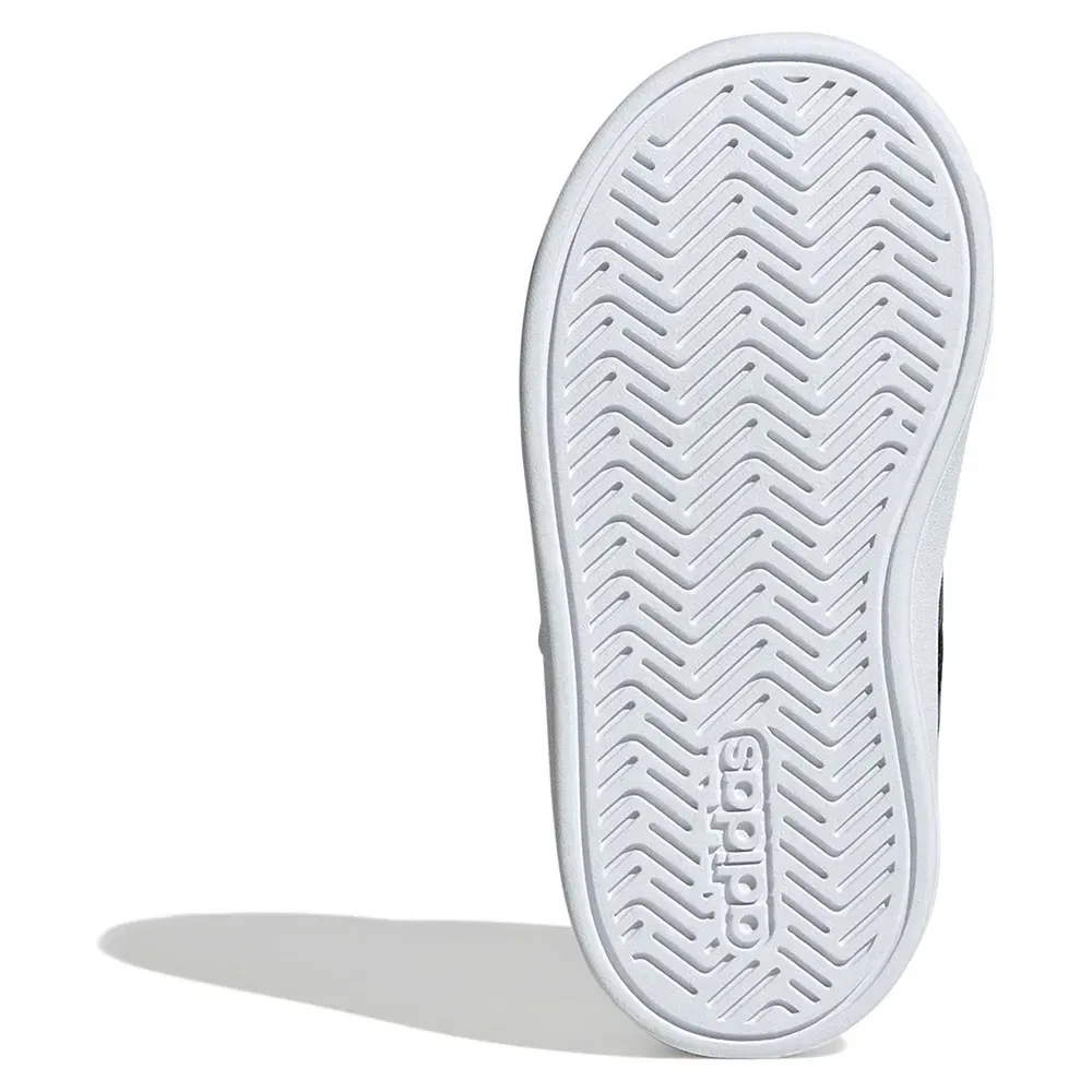 Детские кроссовки для девочек с принтом Grand Court 3.0 Adidas, White — фото 3