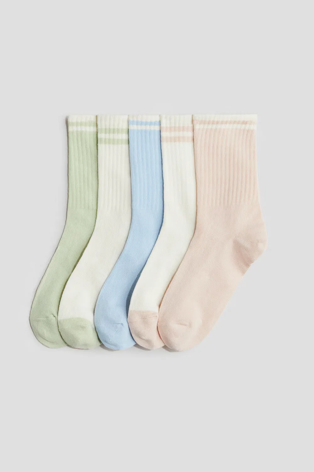 Набор из 5 пар носков H&M, Hellrosa/Hellblau