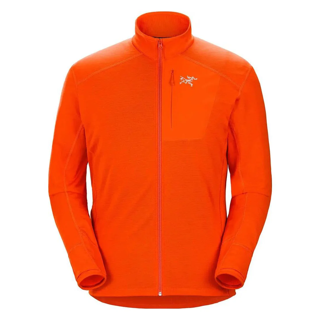 Мужская застёгивающаяся на молнию куртка Arcteryx Delta, насыщенный оранжевый