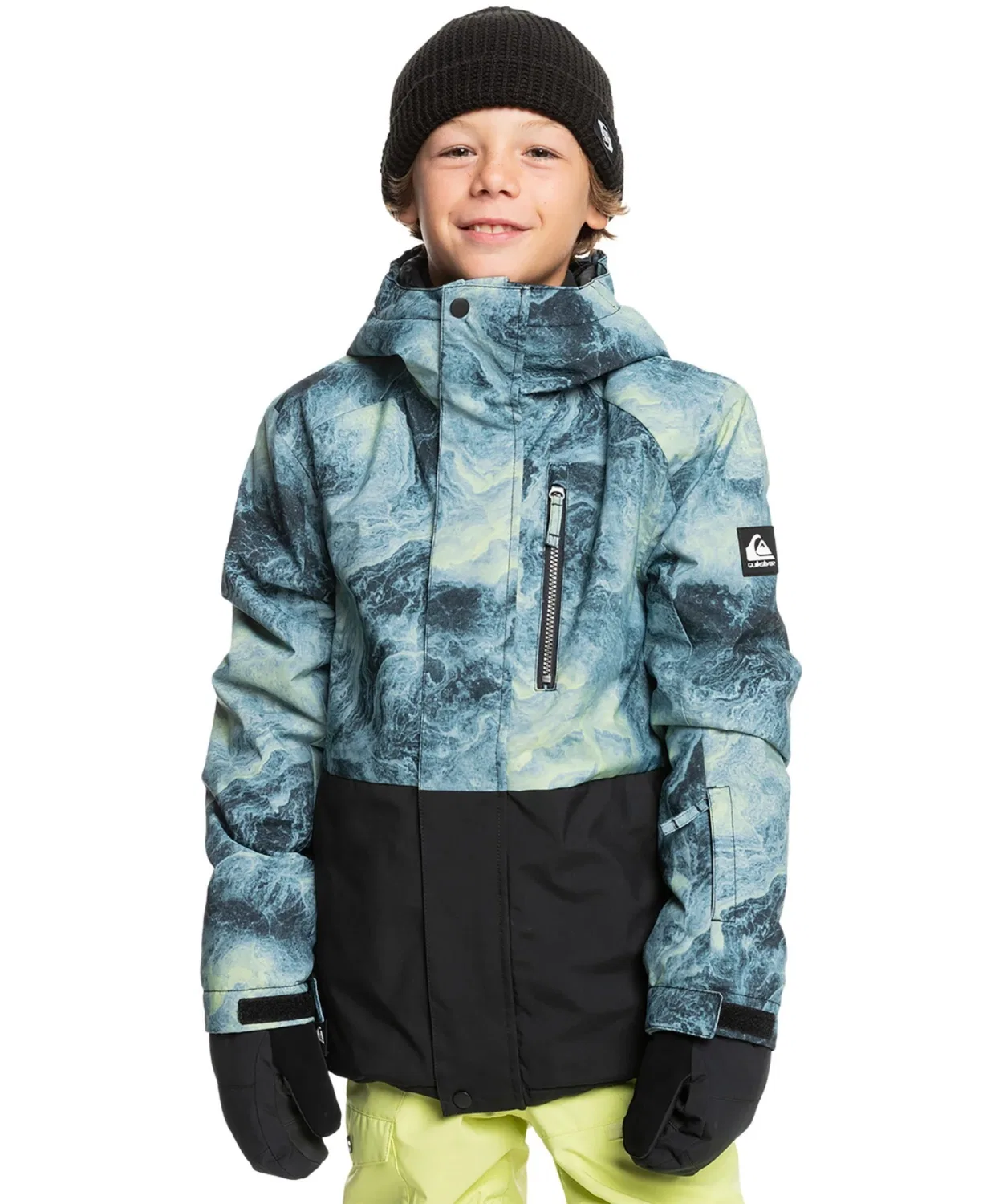 Детская горнолыжная куртка Quiksilver MISSION PRINTED BLOC, Синий