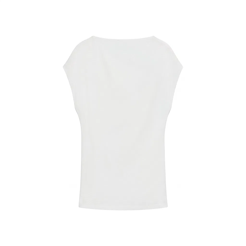 Женская футболка белая ZARA, Frosted White — фото 3