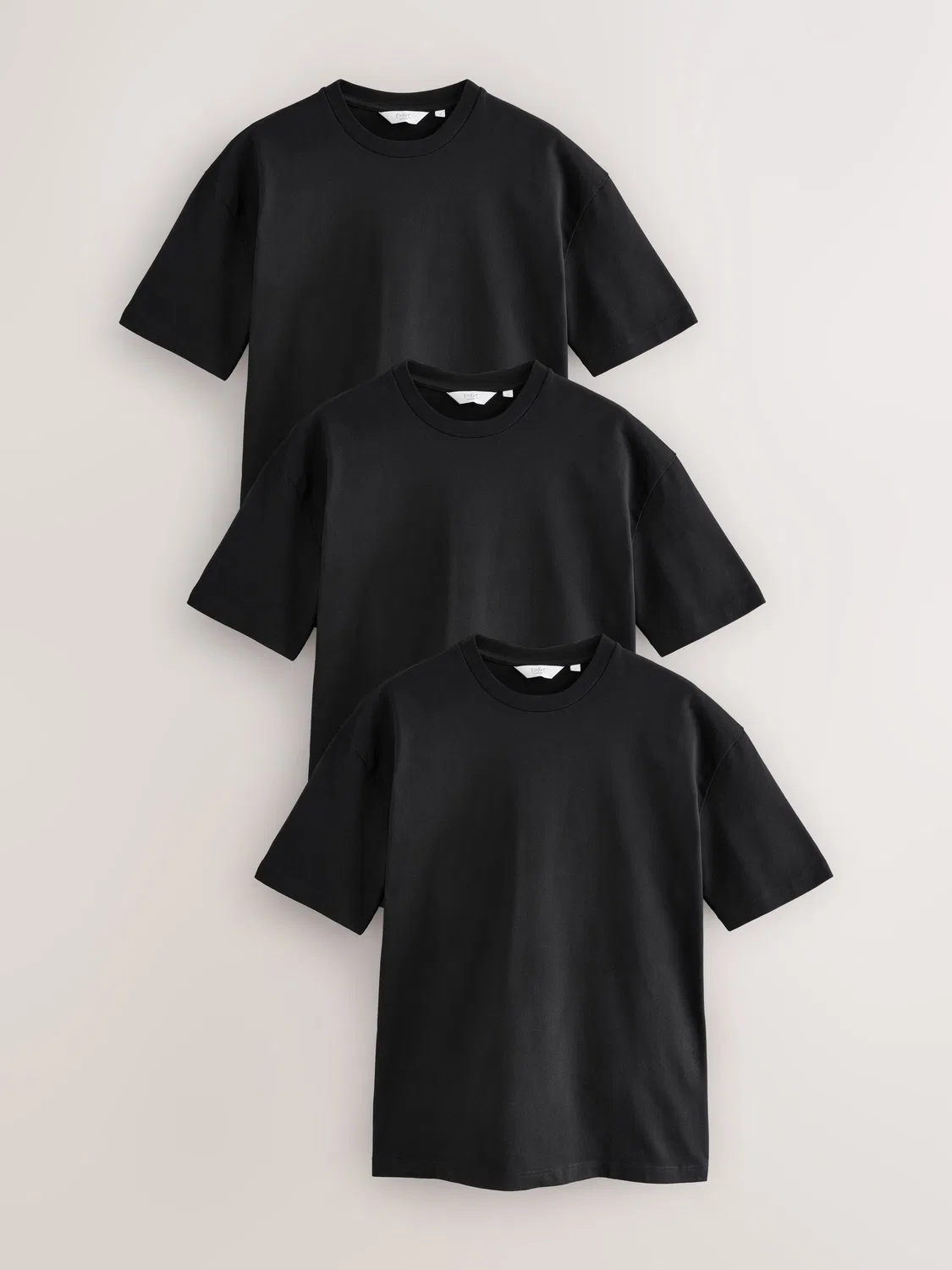 Футболка свободного кроя 3 шт, Black Next