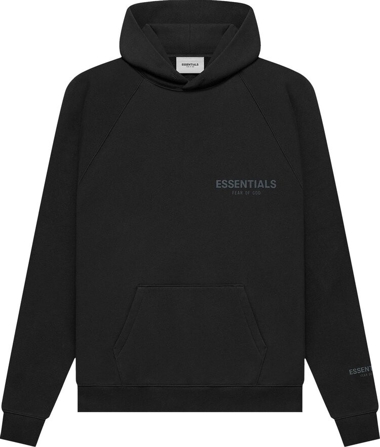 

Худи Fear of God Essentials Pullover Hoodie 'Stretch Limo', черный