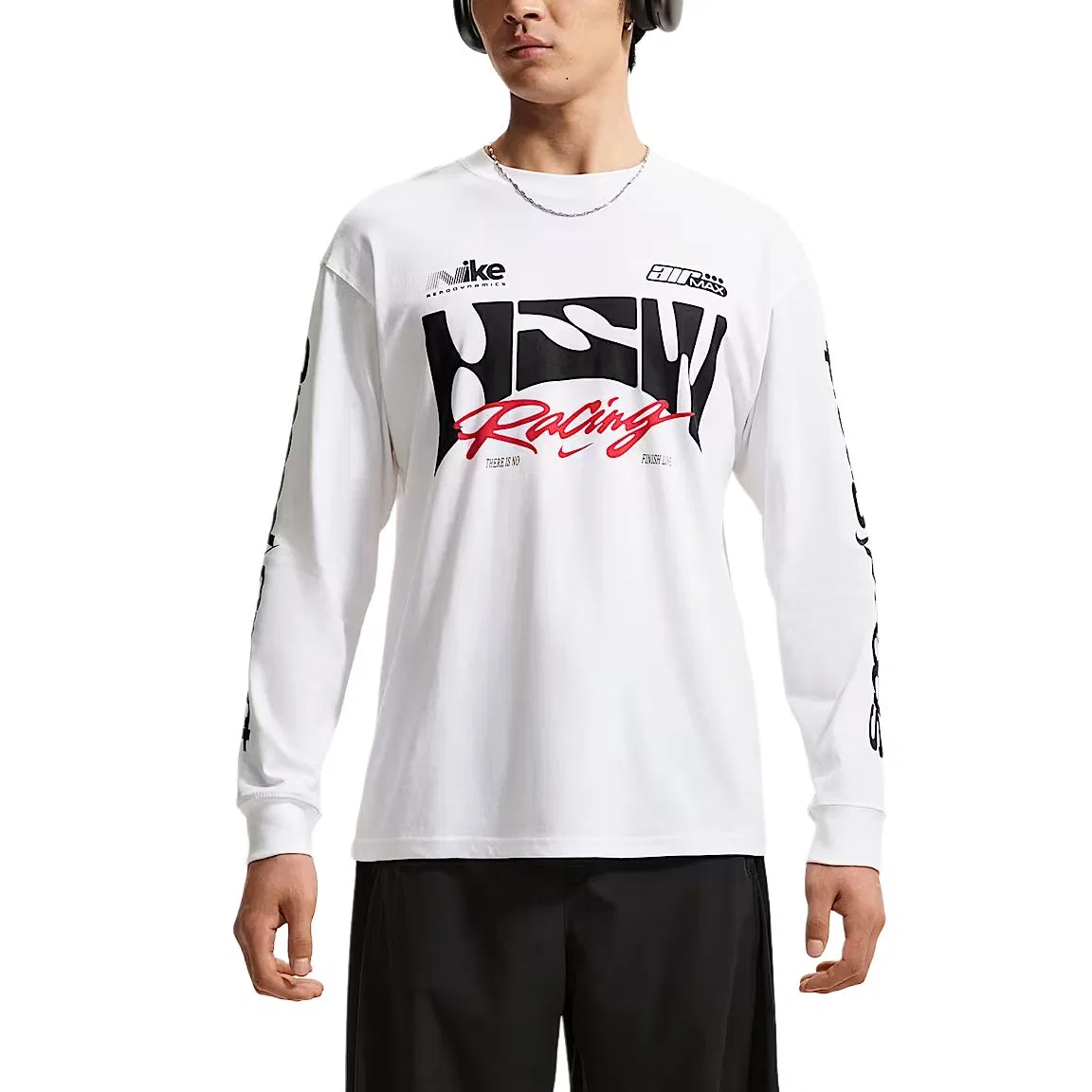 Мужская футболка с круглым вырезом Nike, White