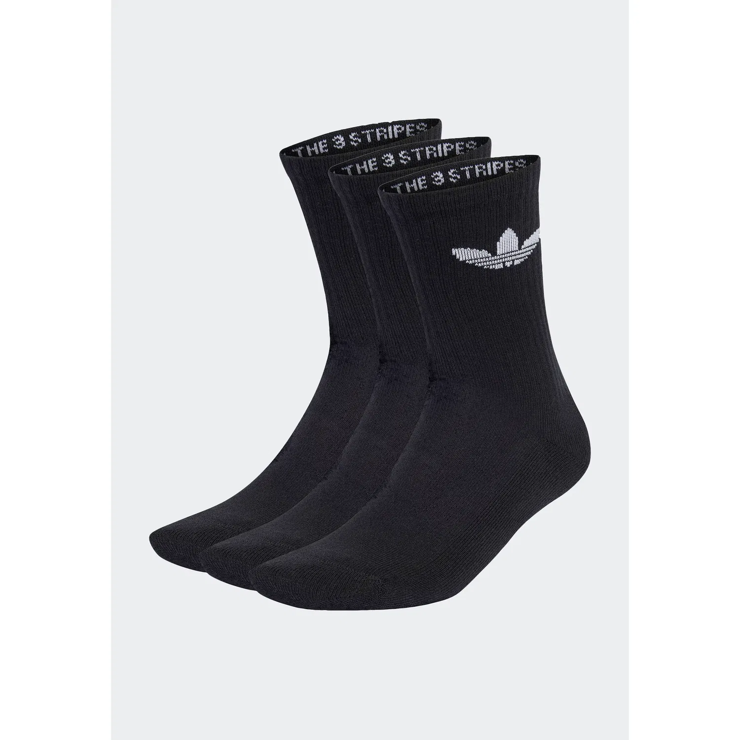 Мужские носки с логотипом Trefoil Adidas Originals, Black