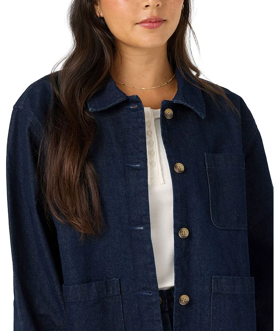 Джинсовая куртка без подкладки Og Chance Denim O'Neill, Dark Indigo Wash — фото 2
