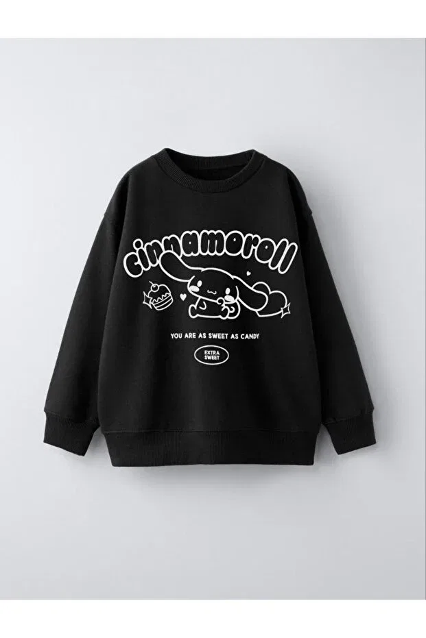 Детские свитшот для девочек хлопковый Cinnamoroll Boutique Sirena, Black
