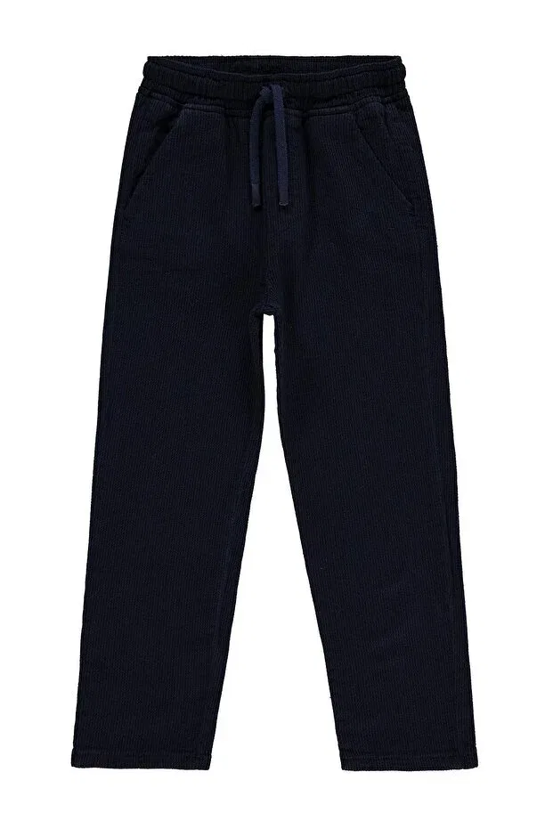 Детские брюки для девочек текстурированные Civil Boys, Navy Blue