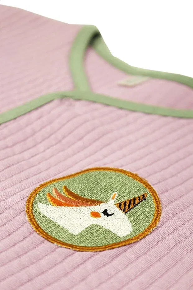 Стеганая куртка с контрастной окантовкой Miela Kids — фото 2