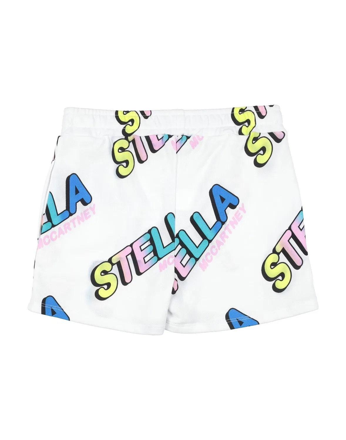 Детские шорты для девочек французский терри Stella Mccartney Kids, белый — фото 2