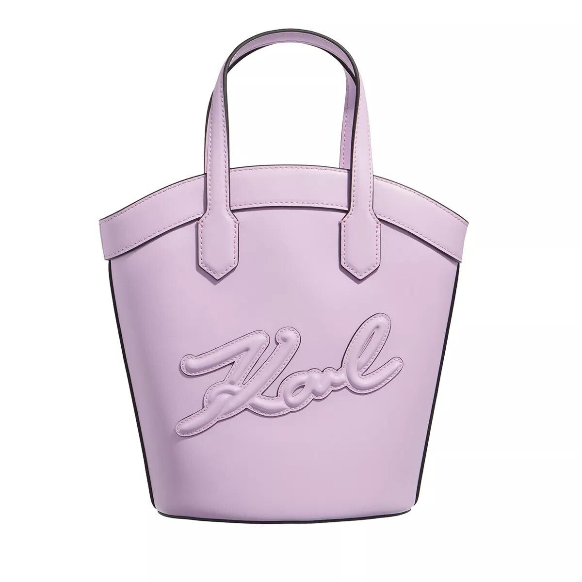 

Сумка тоут k signature tulip sm Karl Lagerfeld, фиолетовый