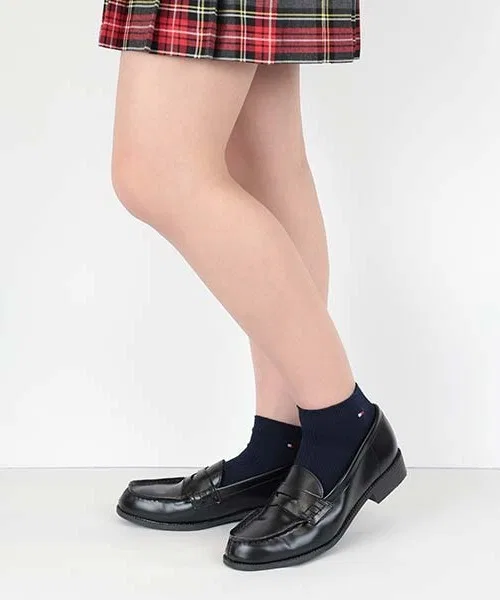 Женские носки с вышитым логотипом, длина 7 см, модель School Socks TOMMY HILFIGER, Dark Navy