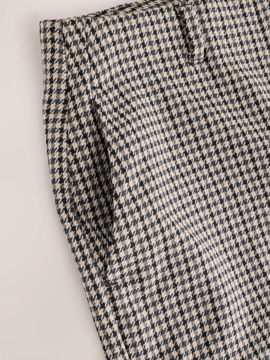 Брюки Next Slim fit, цвет экрю, светло-бежевый — фото 4