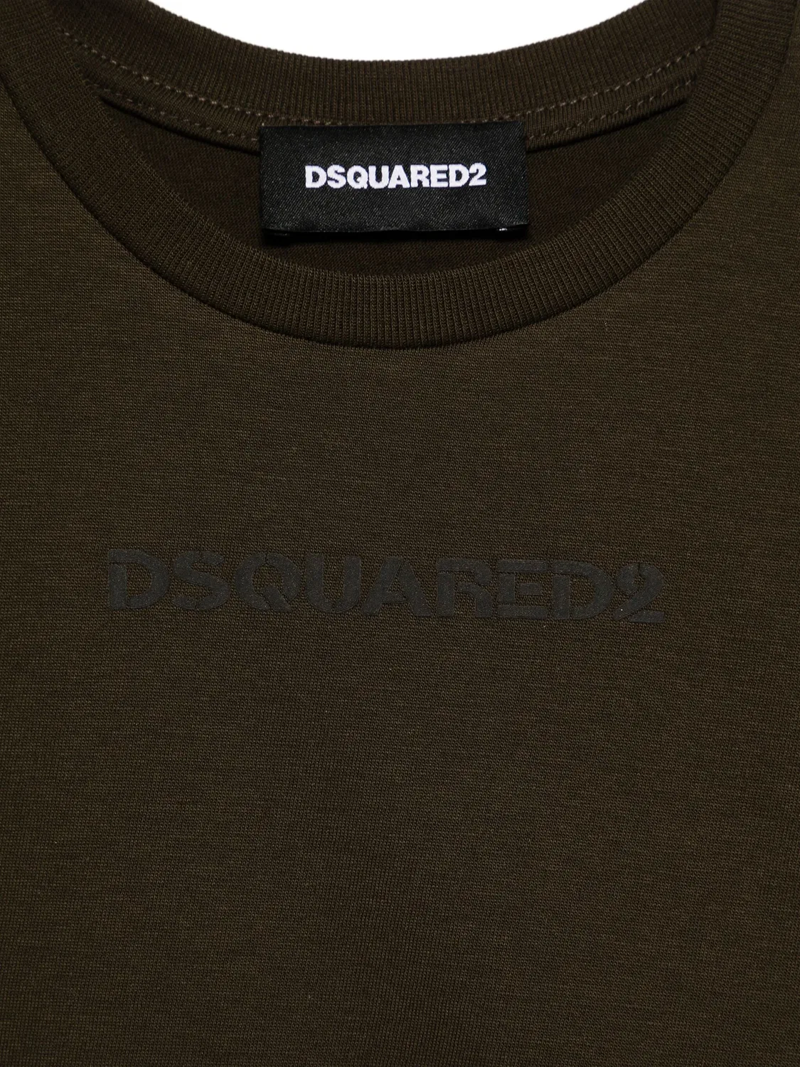Футболка с аппликацией логотипа DSQUARED2, зеленый — фото 3