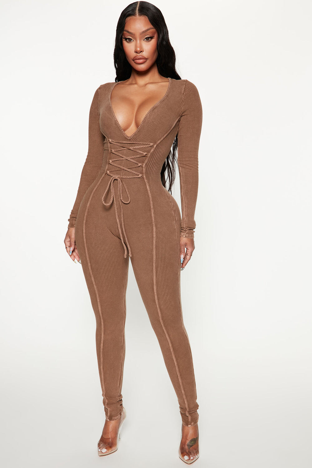 

Комбинезон Fashion Nova GD3587, коричневый